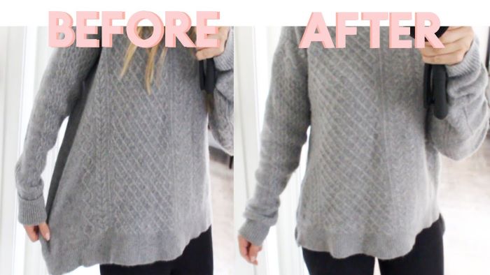 How to make a sweater smaller without sewing